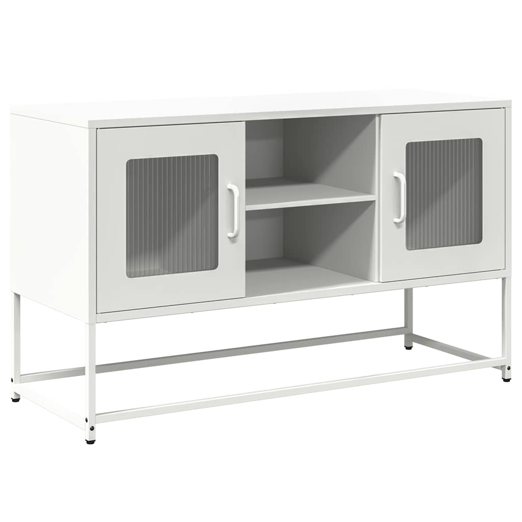 TV-Møbel DIV. TV-benk Hvit 100,5x39x60,5 cm stål