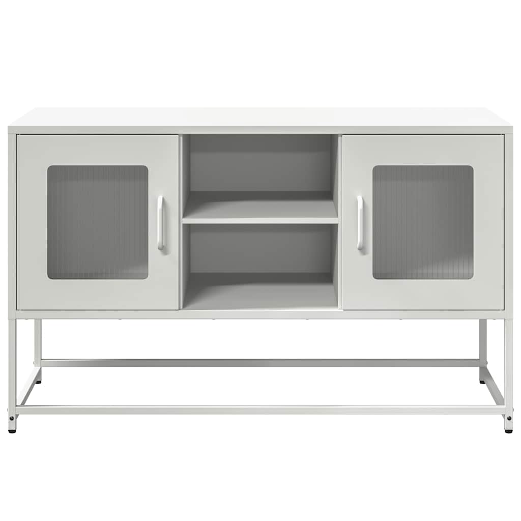 TV-Møbel DIV. TV-benk Hvit 100,5x39x60,5 cm stål