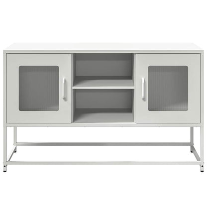 TV-Møbel DIV. TV-benk Hvit 100,5x39x60,5 cm stål