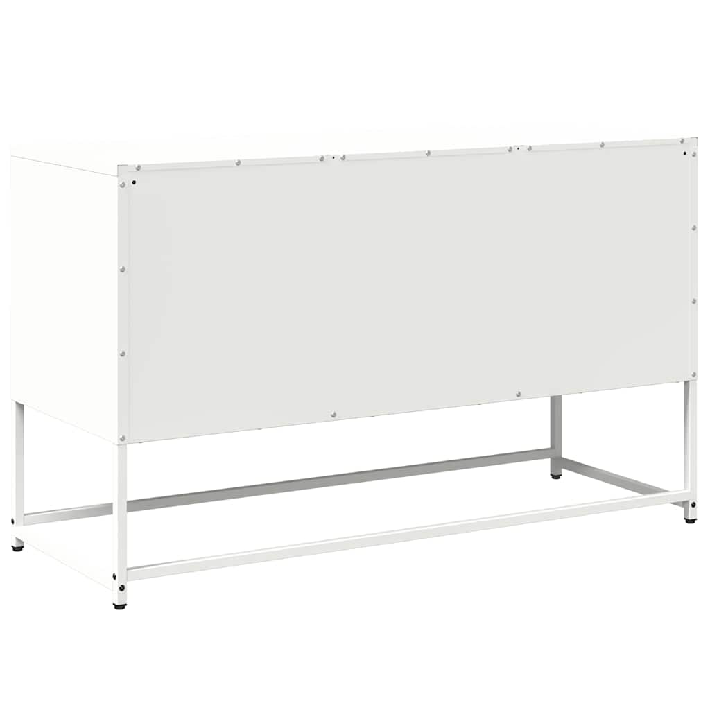 TV-Møbel DIV. TV-benk Hvit 100,5x39x60,5 cm stål