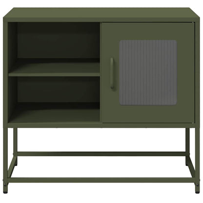 TV-Møbel DIV. TV-benk olivengrønn 68x39x60,5 cm stål