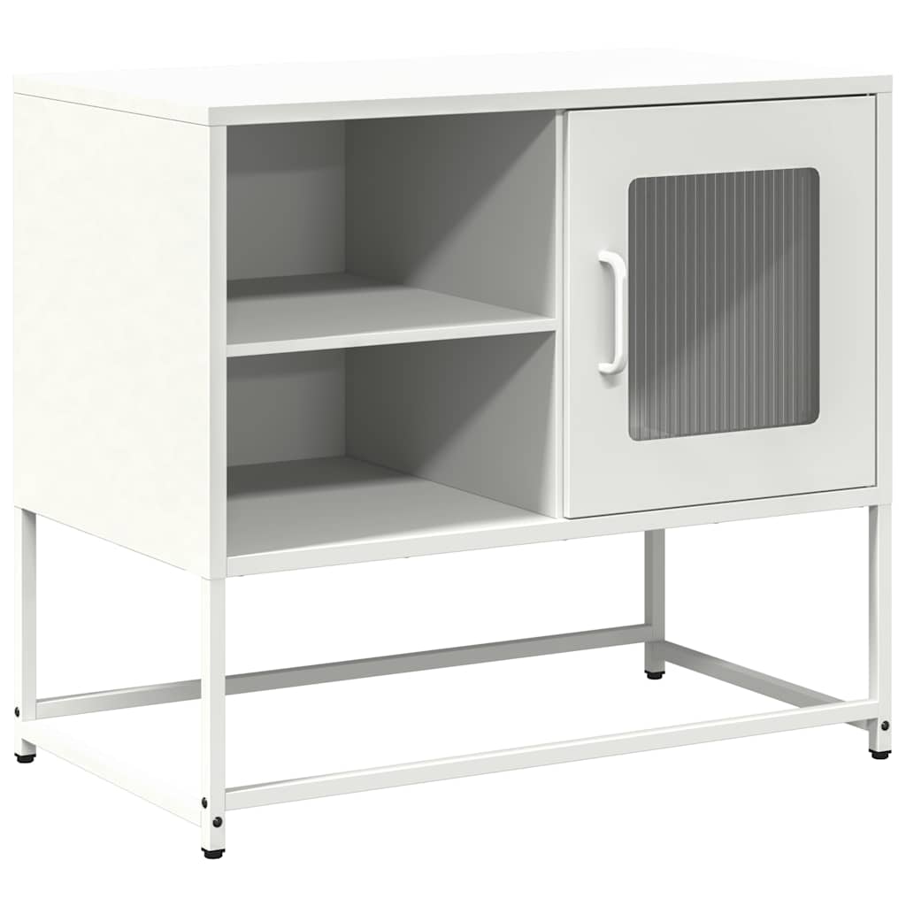 TV-Møbel DIV. TV-benk hvitt 68x39x60,5 cm stål
