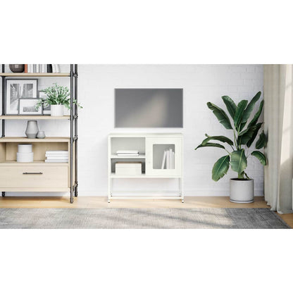 TV-Møbel DIV. TV-benk hvitt 68x39x60,5 cm stål