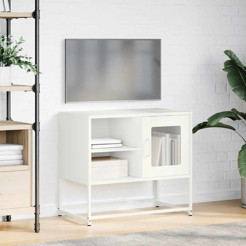 TV-Møbel DIV. TV-benk hvitt 68x39x60,5 cm stål