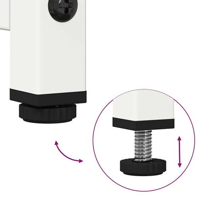 TV-Møbel DIV. TV-benk hvitt 68x39x60,5 cm stål