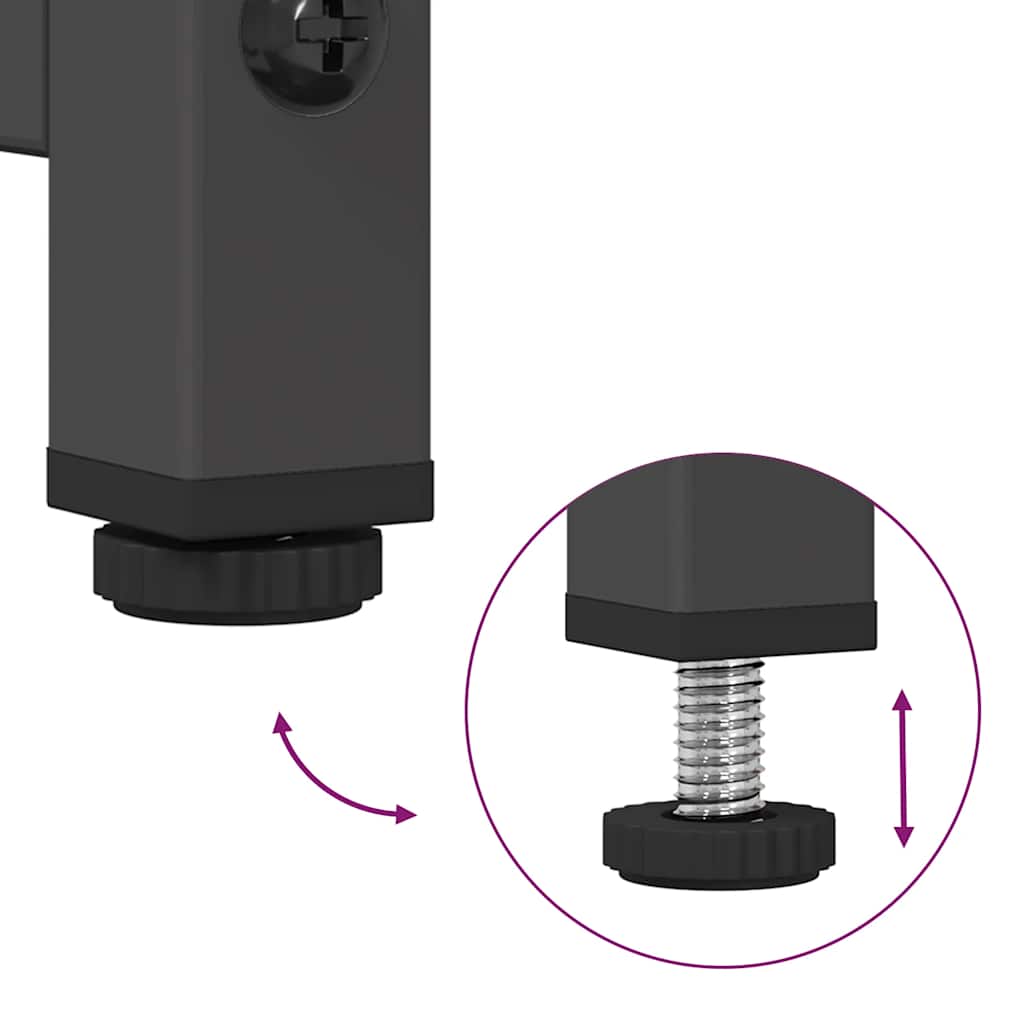 Skap DIV. Svart 36x39x123 cm Kaldvalset stål