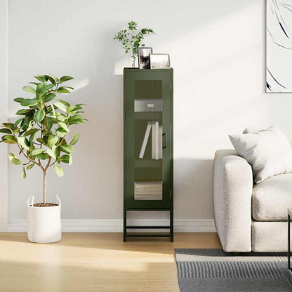 Skap DIV. Olivengrønn 36x39x123 cm Kaldvalset stål