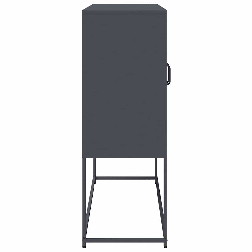 Skjenk DIV. antrasitt 100,5x39x107 cm kaldvalset stål