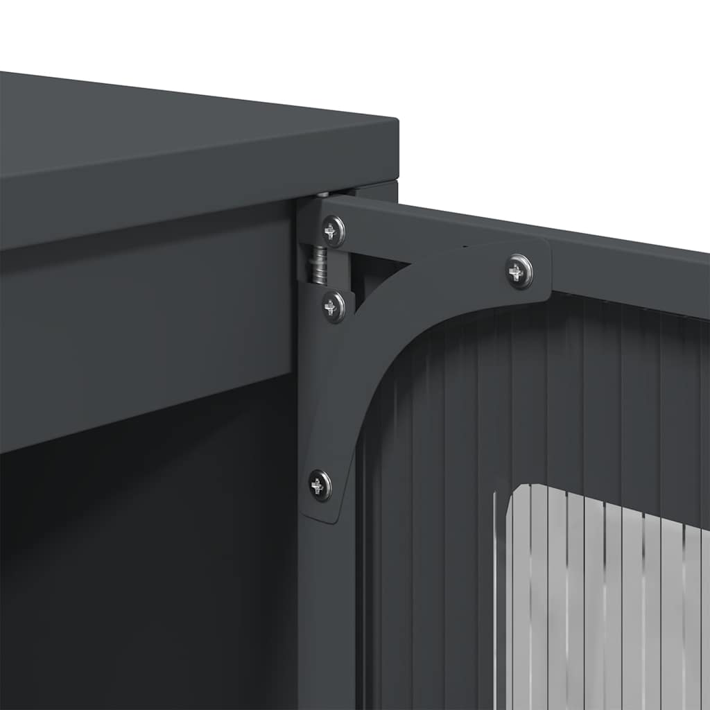 Skjenk DIV. antrasitt 100,5x39x107 cm kaldvalset stål