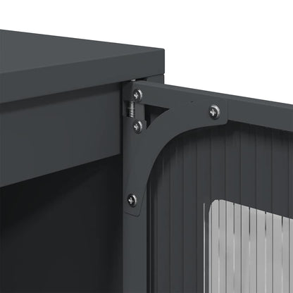 Skjenk DIV. antrasitt 100,5x39x107 cm kaldvalset stål