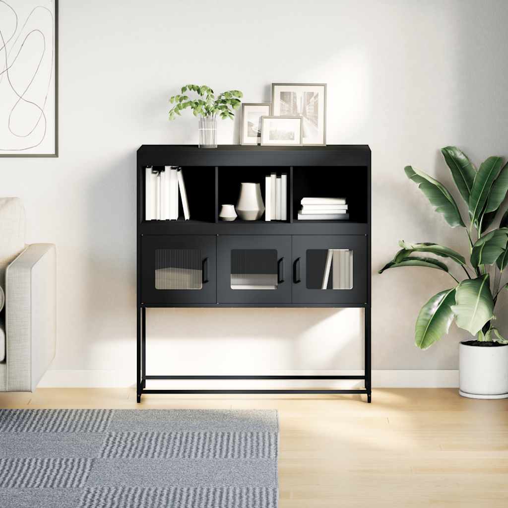 Skjenk DIV. antrasitt 100,5x39x107 cm kaldvalset stål