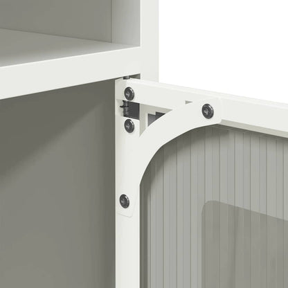 Skjenk DIV. Hvit 100,5x39x107 cm kaldvalset stål