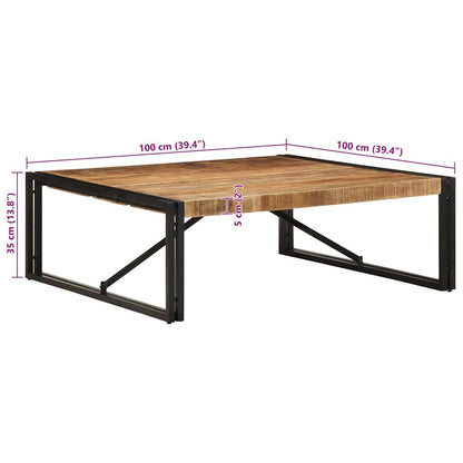 Salongbord Sofabord Tre Heltre Mango 100x100x35 cm