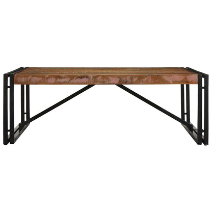 Salongbord Sofabord Tre Gjenvunnet Heltre flerfarget 100x100x35 cm