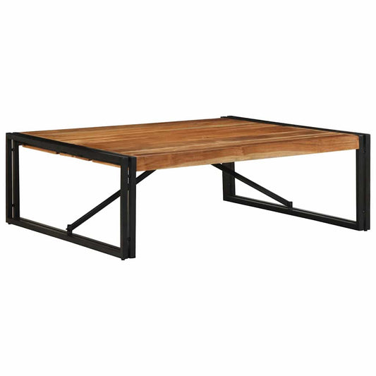 Salongbord Sofabord Tre heltre akasie 100x100x35 cm
