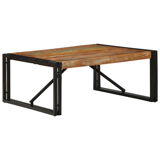 Salongbord Sofabord Tre Gjenvunnet Heltre flerfarget 80x80x35 cm