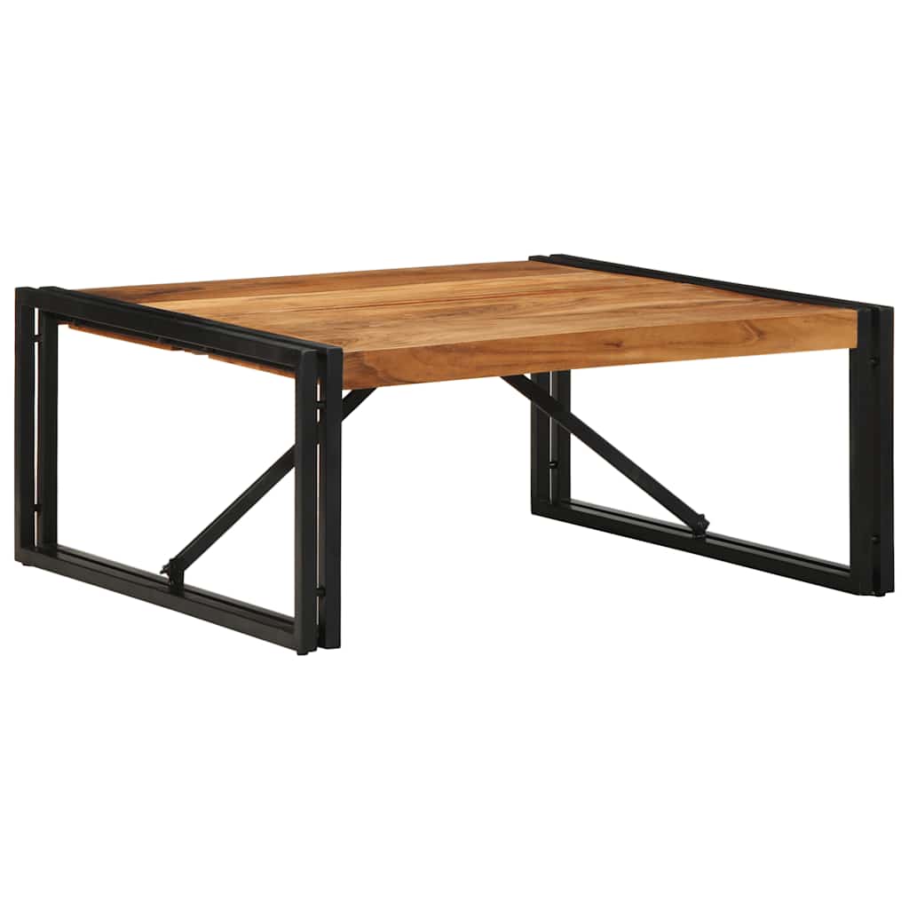 Salongbord Sofabord Tre heltre akasie 80x80x35 cm