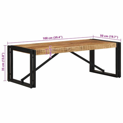 Salongbord Sofabord Tre Heltre Mango 100x50x35 cm