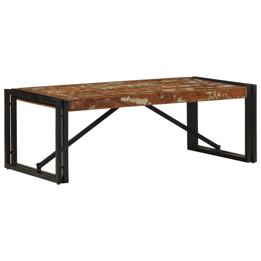 Salongbord Sofabord Tre Gjenvunnet Heltre flerfarget 100x50x35 cm
