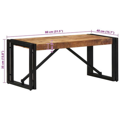 Salongbord Sofabord Tre Heltre Mango 80x40x35 cm