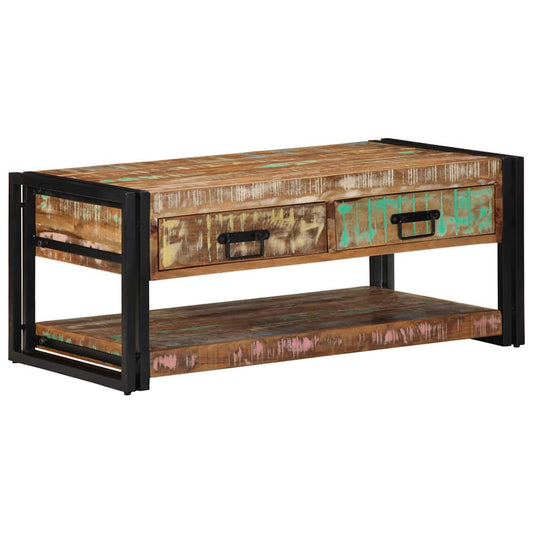 Salongbord Sofabord Tre Gjenvunnet Heltre flerfarget 90x50x38 cm