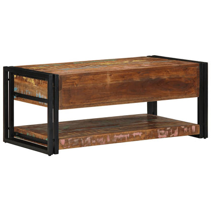 Salongbord Sofabord Tre Gjenvunnet Heltre flerfarget 90x50x38 cm