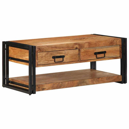 Salongbord Sofabord Tre heltre akasie 90x50x38 cm