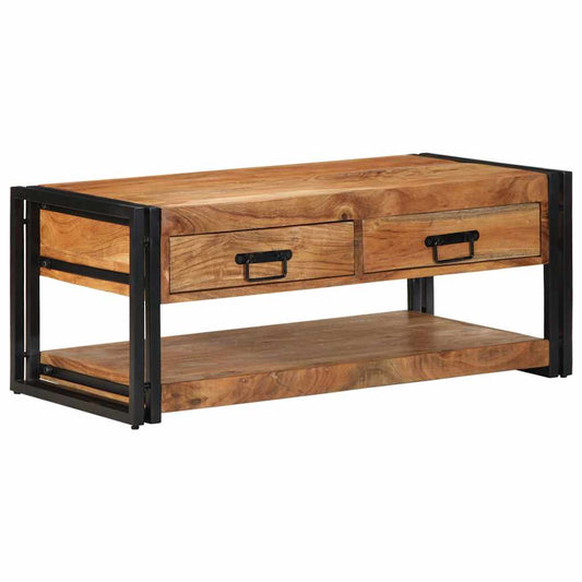 Salongbord Sofabord Tre heltre akasie 90x50x38 cm