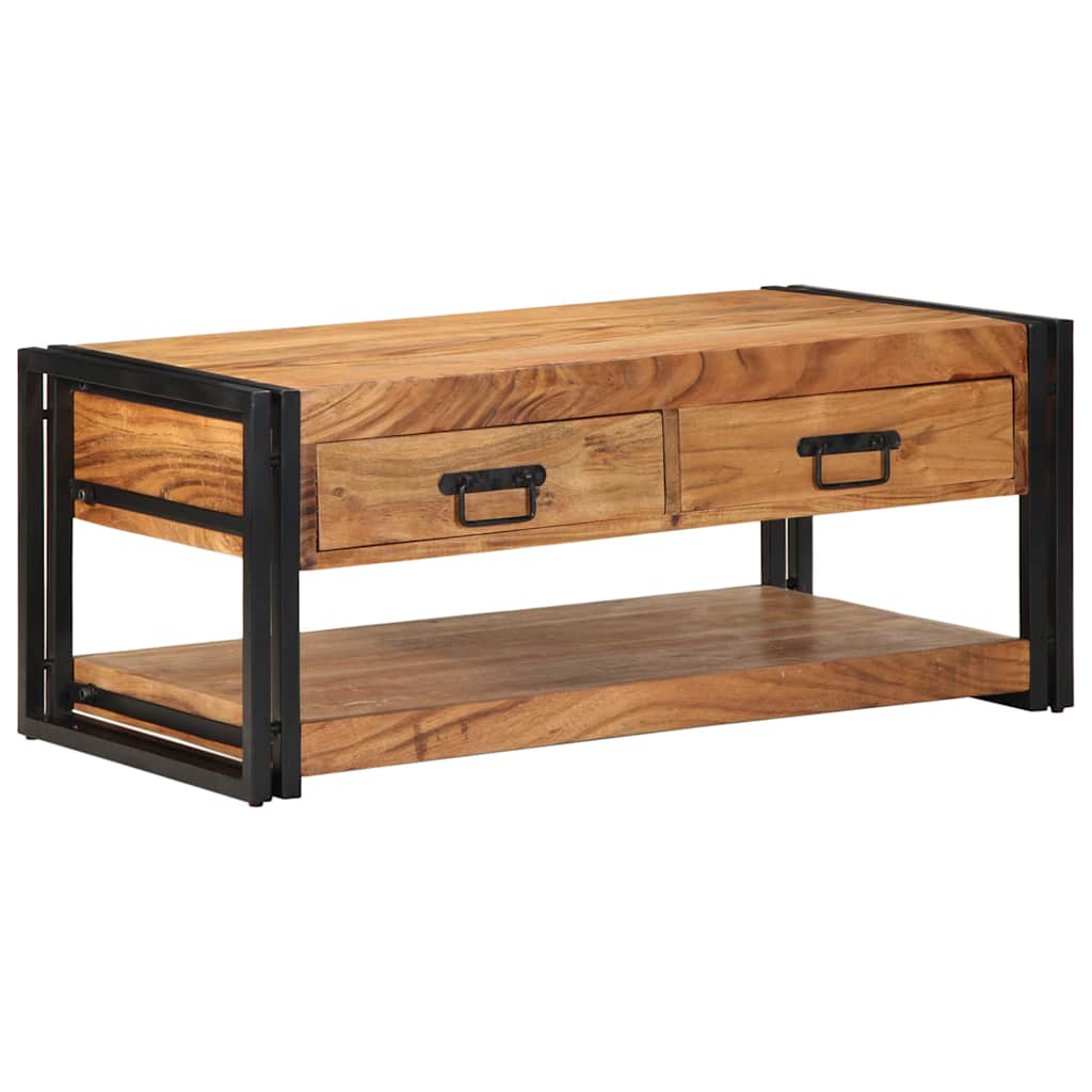 Salongbord Sofabord Tre heltre akasie 90x50x38 cm