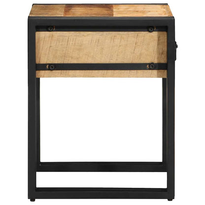 Avlastningsbord Konsollbord Brun med skuff 40 x 40 x 50 cm heltre mango