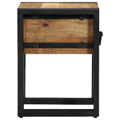Avlastningsbord Konsollbord Brun med skuf 30 x 30 x 40 cm heltre mango
