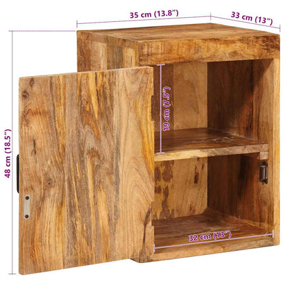 Nattbord Sengbord Brun 35 x 33 x 48 cm Massiv mango tre