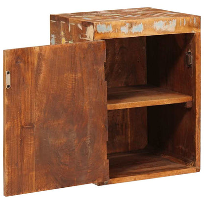 Nattbord Sengbord Brun 35 x 33 x 48 cm Massiv Rektivert Tre