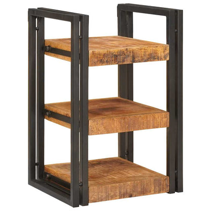 Nattbord Sengbord Brunt og Svart 38 x 33 x 58 cm Massiv mango tre