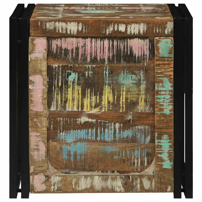 Oppbevaringskiste Brun og Svart 50 x 50 x 50 cm Massiv Reclaim Tre