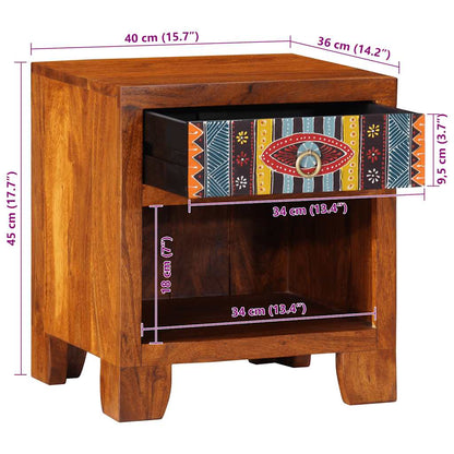 Nattbord Sengbord Tre Heltre Akasietre 40x35x45 cm
