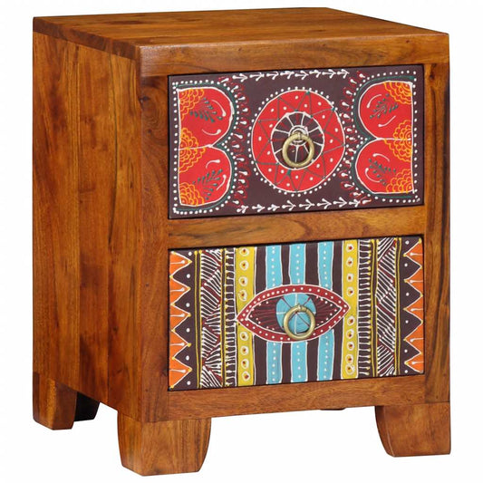 Nattbord Sengbord Tre Heltre Akasietre 35x35x45 cm