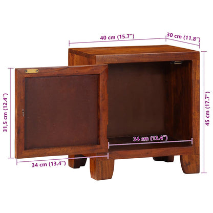 Nattbord Sengbord Tre Heltre Akasietre 40x30x45 cm