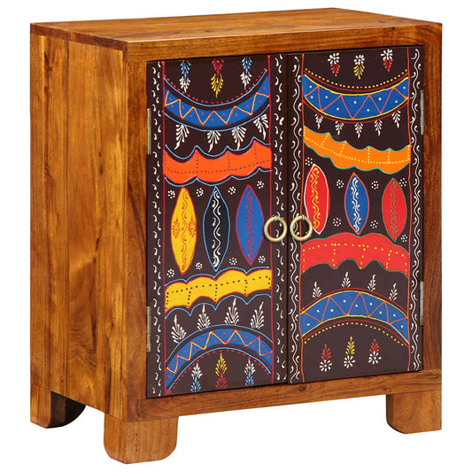 Skjenk Tre heltre akasie flerfarget 50x35x60 cm
