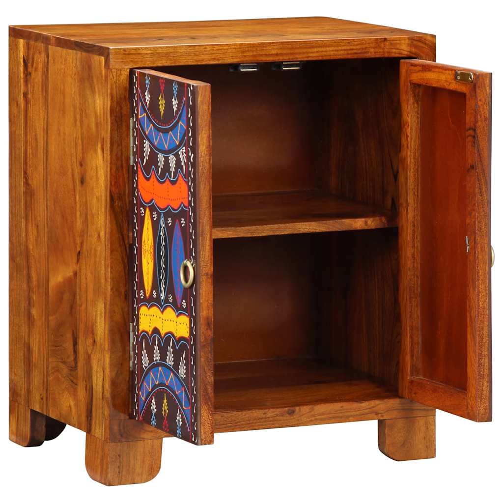 Skjenk Tre heltre akasie flerfarget 50x35x60 cm