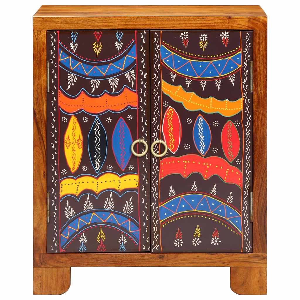 Skjenk Tre heltre akasie flerfarget 50x35x60 cm