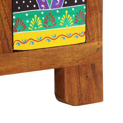 Skjenk Tre heltre akasie flerfarget 50x35x60 cm