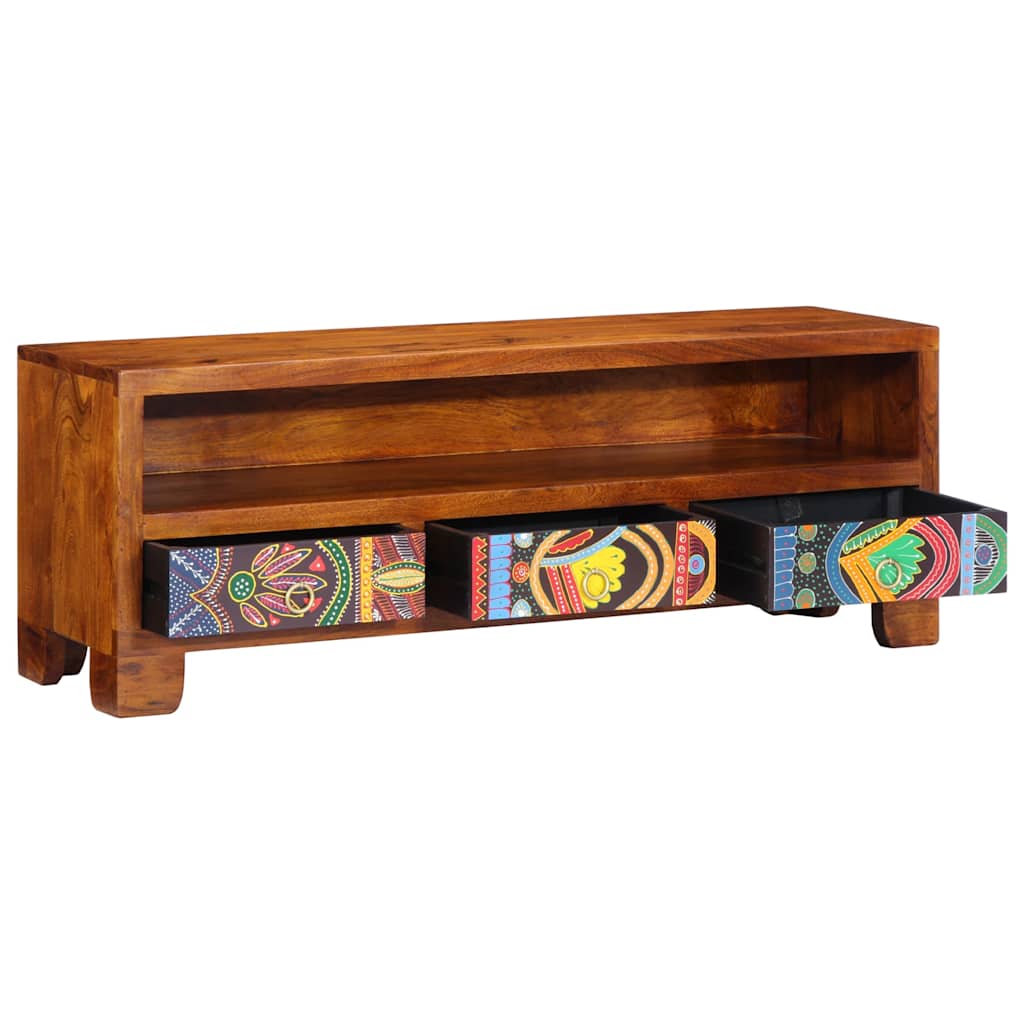 TV-Møbel Tre Tv-skap flerfarget 110x30x40 heltre akasie
