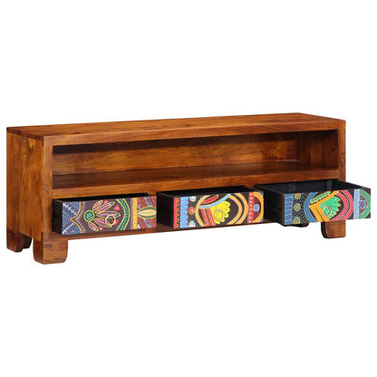 TV-Møbel Tre Tv-skap flerfarget 110x30x40 heltre akasie