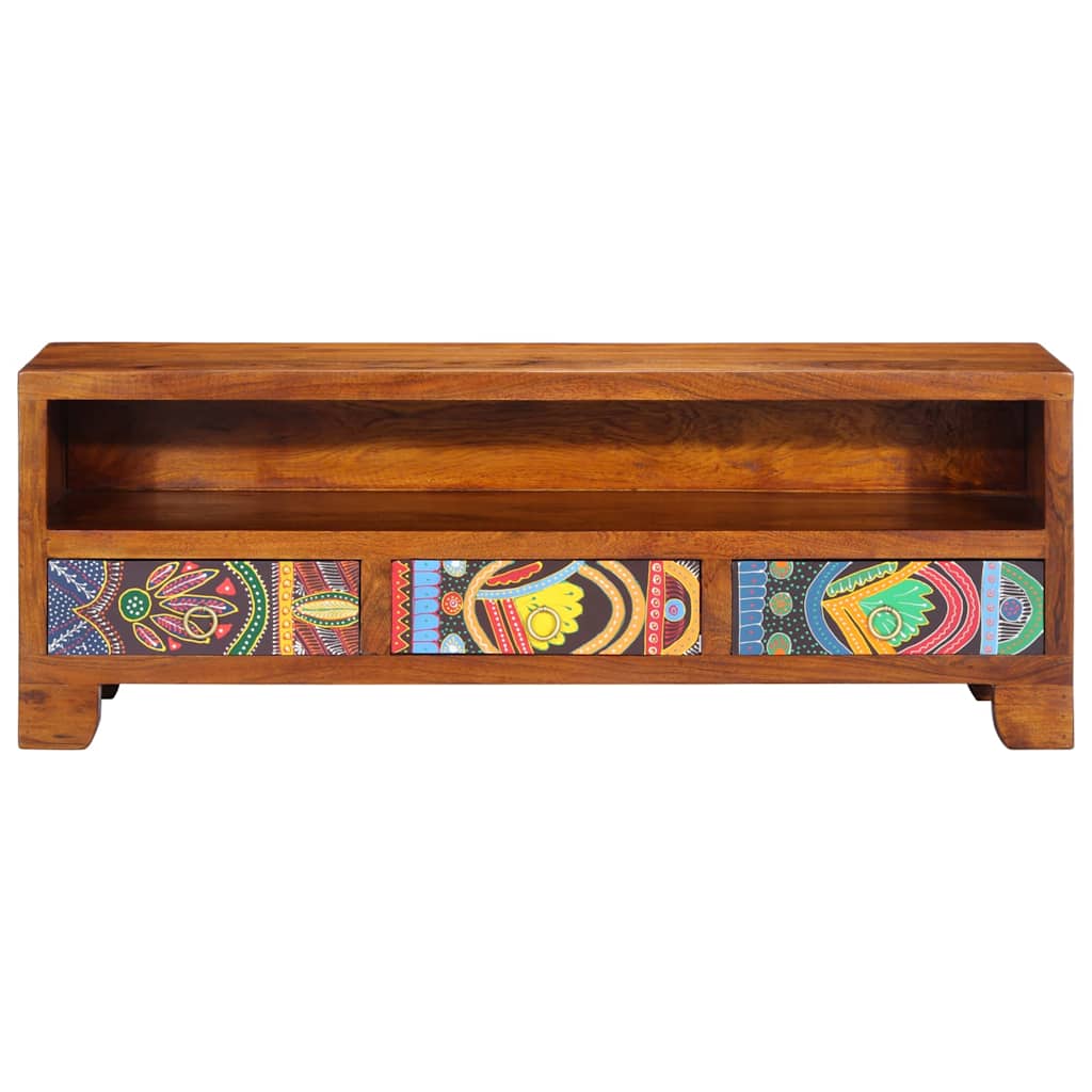 TV-Møbel Tre Tv-skap flerfarget 110x30x40 heltre akasie