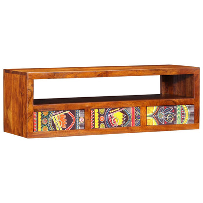 TV-Møbel Tre Veggmontert Tv-skap flerfarget 90x30x30 heltre akasie