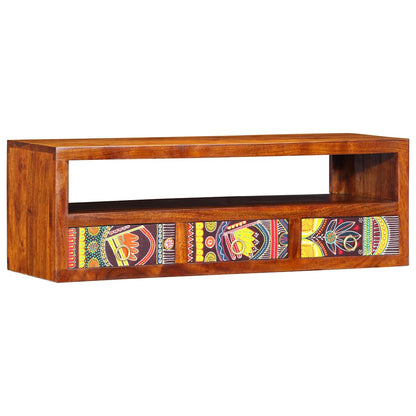TV-Møbel Tre Veggmontert Tv-skap flerfarget 90x30x30 heltre akasie