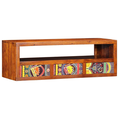TV-Møbel Tre Veggmontert Tv-skap flerfarget 90x30x30 heltre akasie