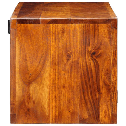 TV-Møbel Tre Veggmontert Tv-skap flerfarget 90x30x30 heltre akasie