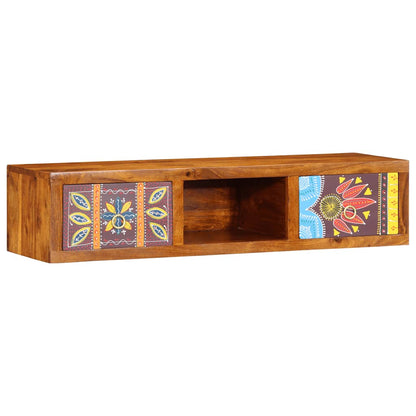 TV-Møbel Tre Veggmontert Tv-skap flerfarget 100x30x22 heltre akasie
